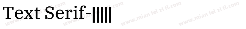 Text Serif字体转换